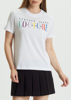Футболка с логотипом Versace Jeans Couture из хлопка, фото